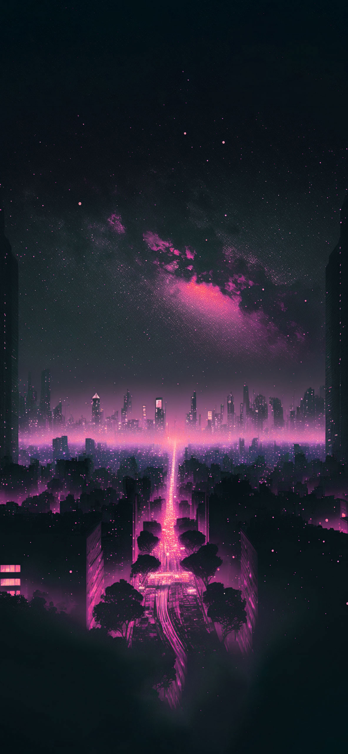 Night City Aesthetic Wallpaper City Wallpaper for iPhone