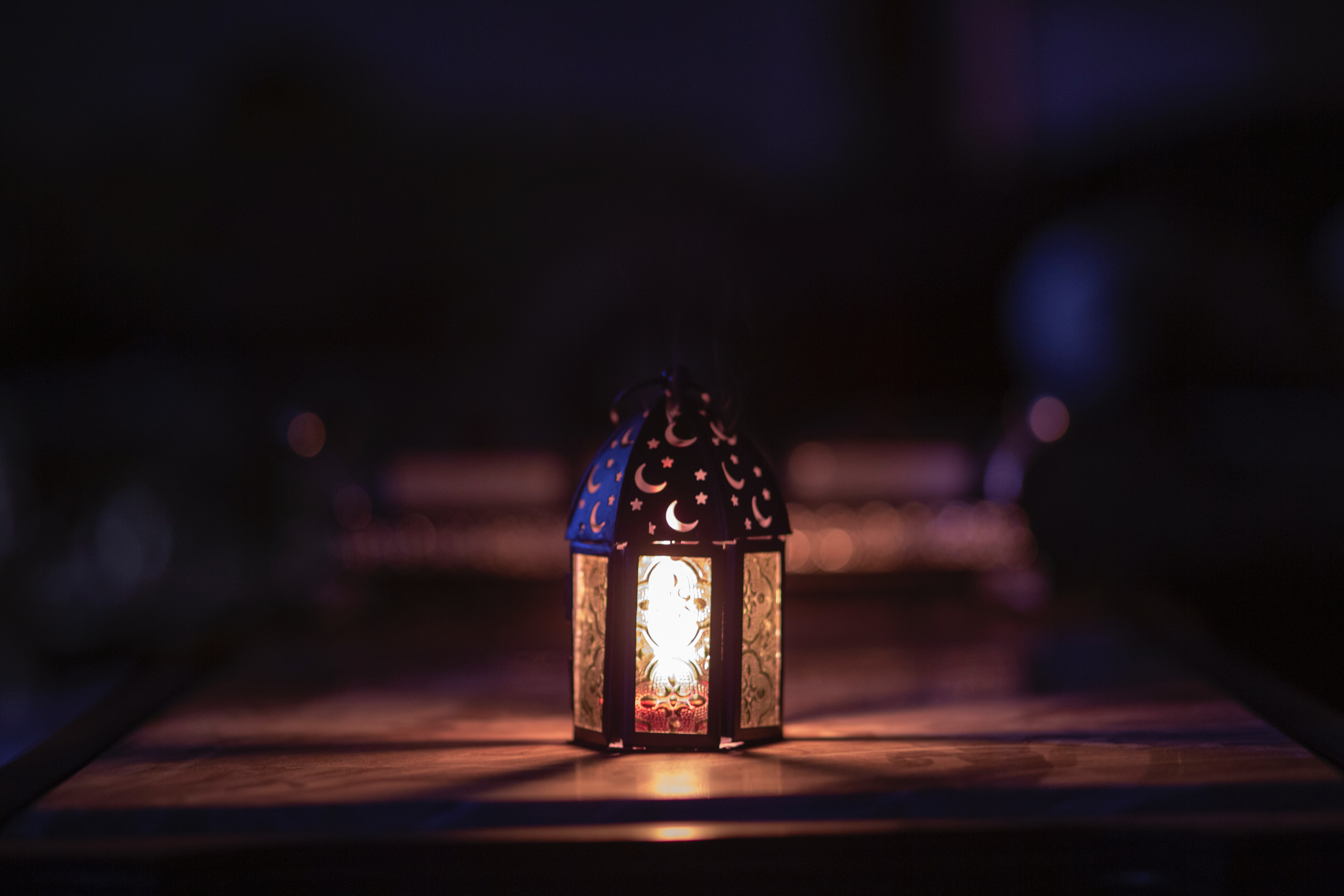 Photo Of Ramadan Light On Top Of Table