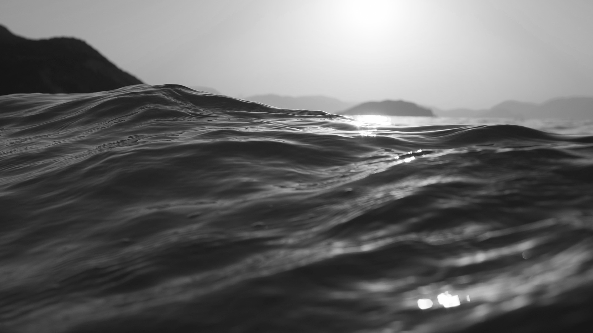 wallpaper for desktop, laptop. sea dive wave dark summer ocean nature bw