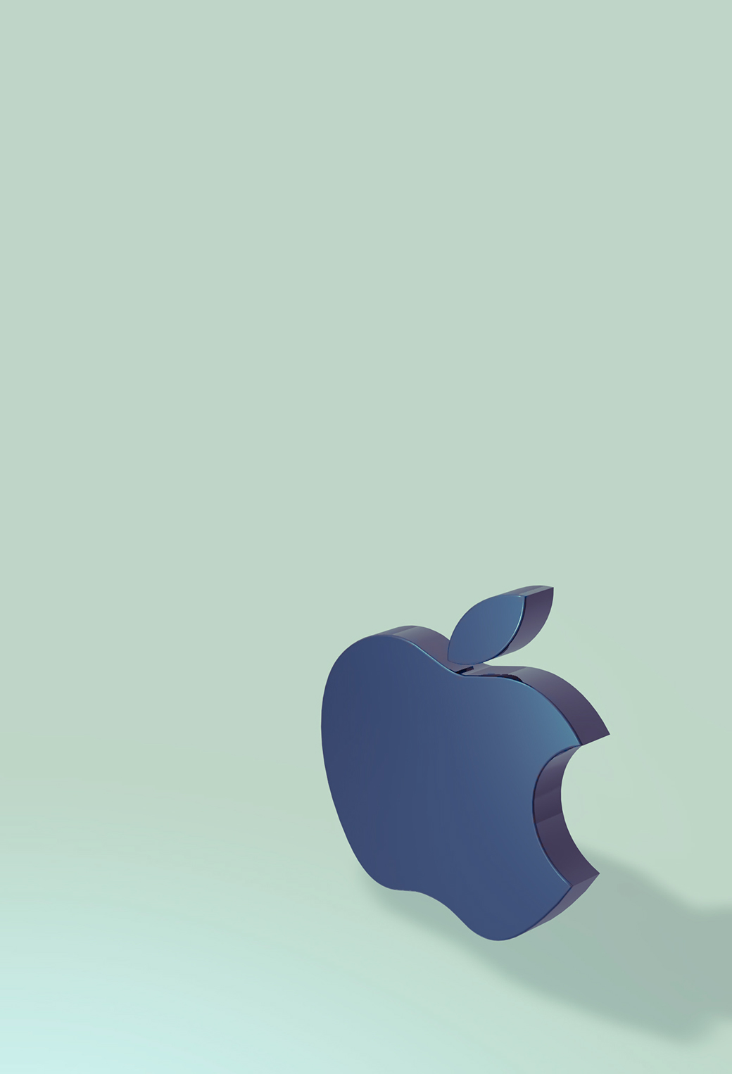 Apple Logo 3D Wallpaper for iPhone 11, Pro Max, X, 8, 7, 6
