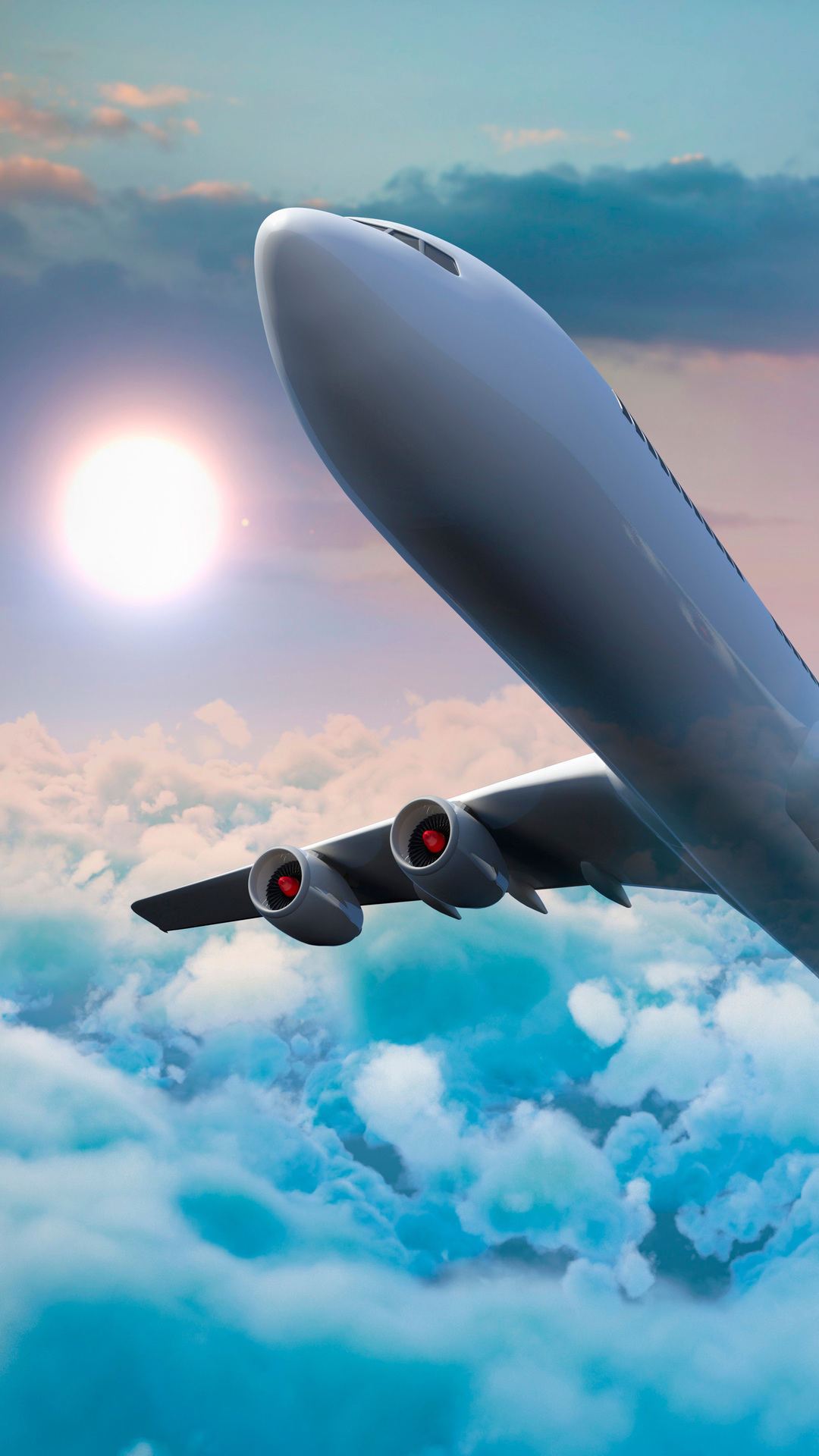 1080x1920 airplane, airplanes, planes, clouds, flight for iPhone 6, 7, 8 wallpaper