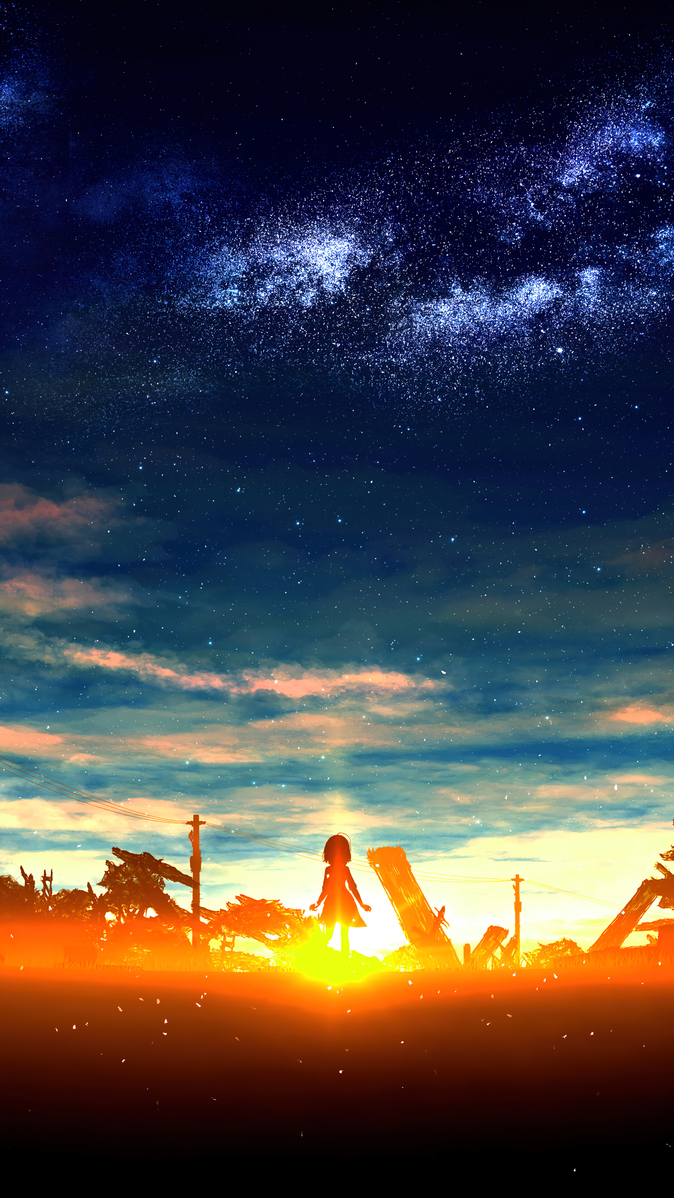 Free download Sunset Scenery Anime Art 4K Phone iPhone Wallpaper 604a [2160x3840] for your Desktop, Mobile & Tablet. Explore Anime Sunset 4K Vertical Wallpaper. Anime Wallpaper 4K, 4K Anime