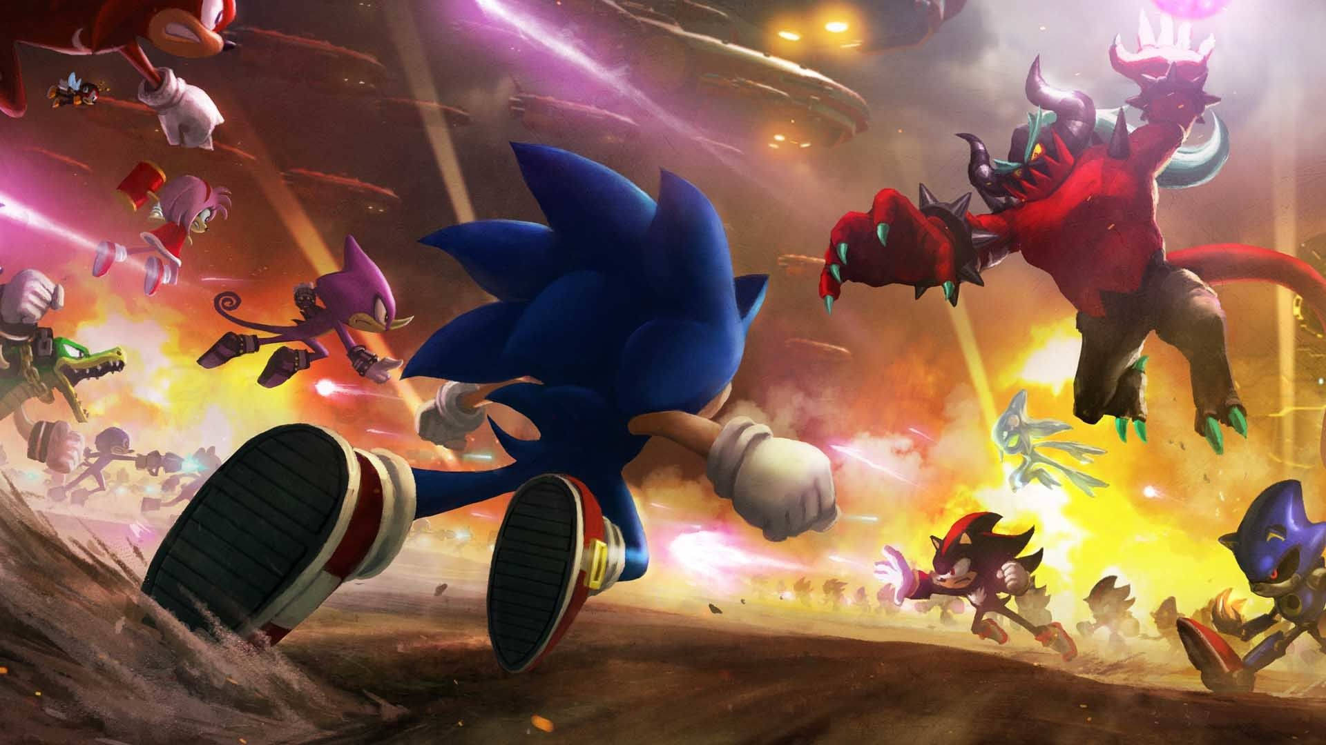 Download Sonic The Hedgehog Versus Shadow The Hedgehog Pfp Wallpaper