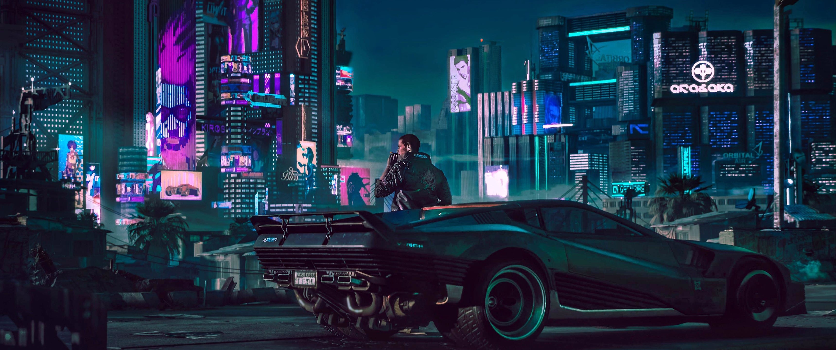 Download wallpaper 3840x2160 cyberpunk, city, buildings, art 4k wallpaper, uhd  wallpaper, 16:9 widescreen 3840x2160 hd background, 25488