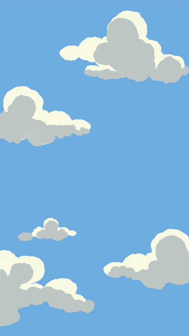 Anime clouds. Scenery wallpaper, Phone wallpaper, Wallpaper