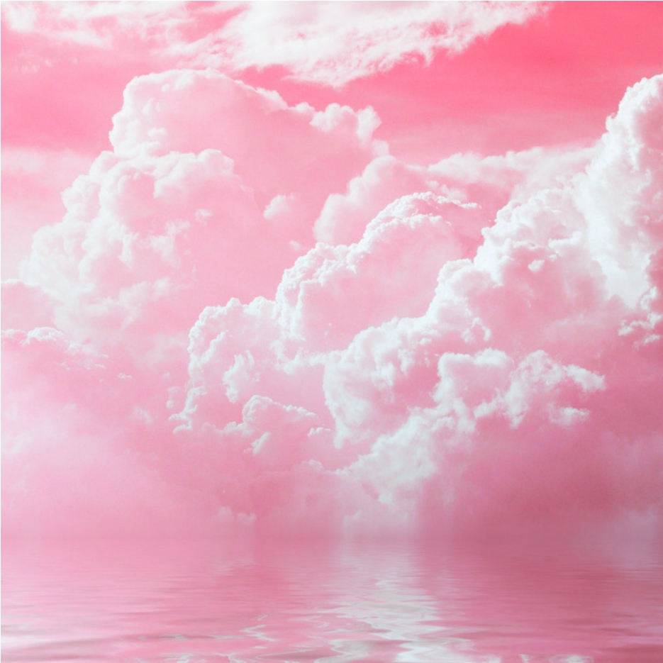 Download HD Background Pink Pastel Clouds Sea Kpop Kawaii Aesth Aesthetic Clouds Transparent PNG Image
