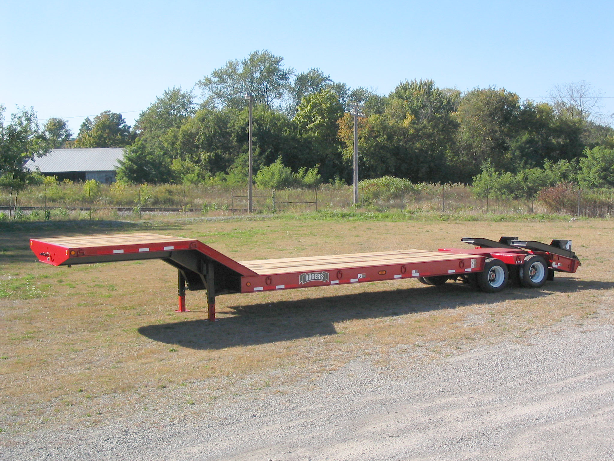 25 Ton MH25 Machinery Hauler Trailer, Rear Loading: Fixed Gooseneck Trailer