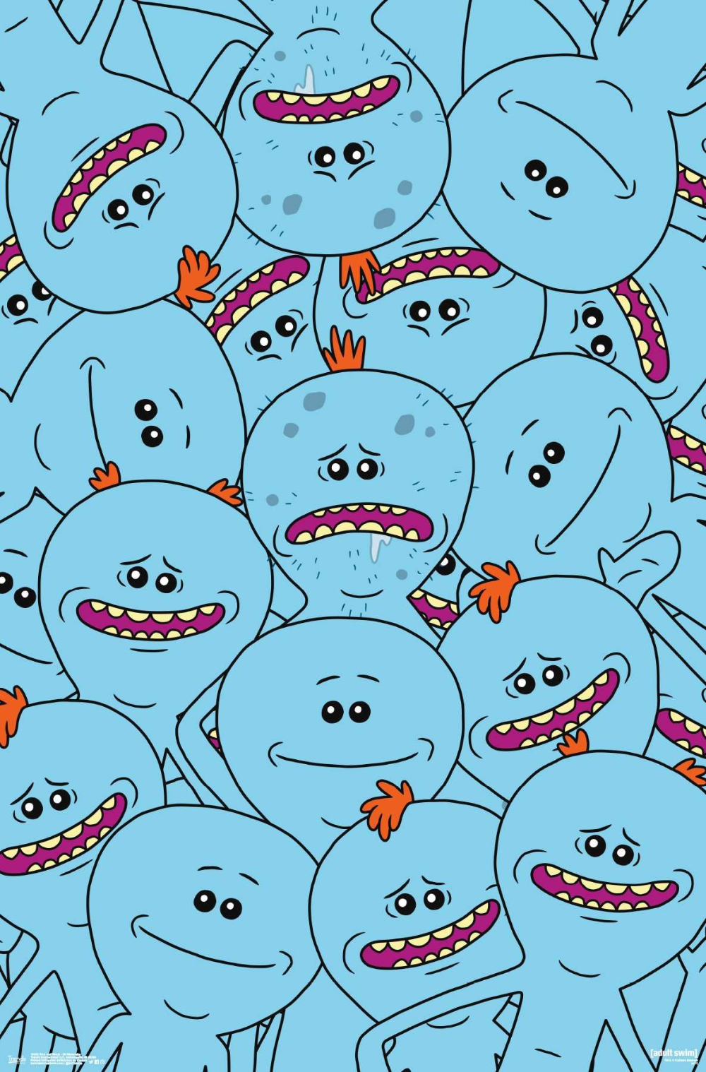 Rick And Morty. Meeseeks Poster. Rick and morty stickers, Rick and morty drawing, Rick and morty image