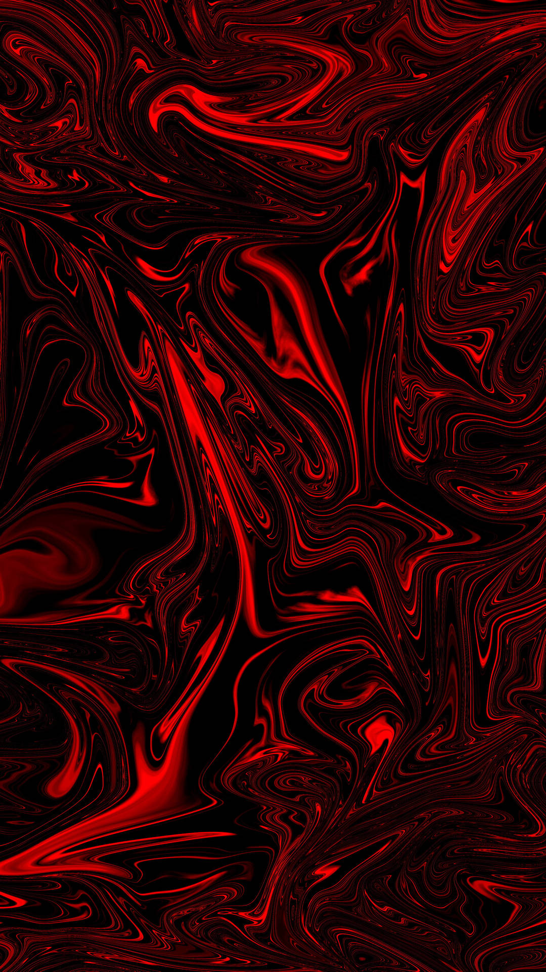 Red Liquid Metal 8K Phone Wallpaper