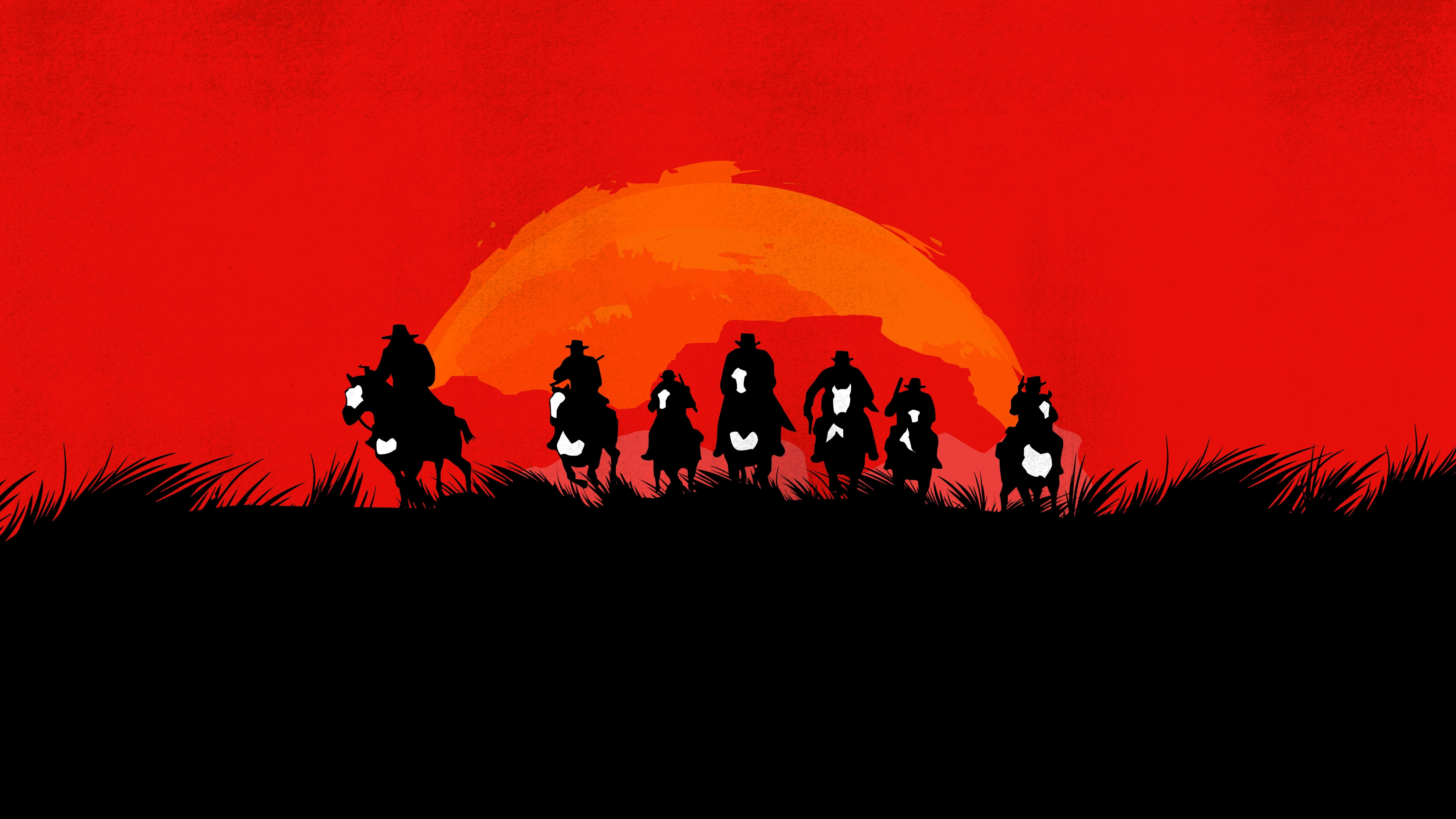 Download wallpaper 7680x4320 red dead redemption 2, video game, artwork 8k wallpaper, 7680x4320 8k background, 7538