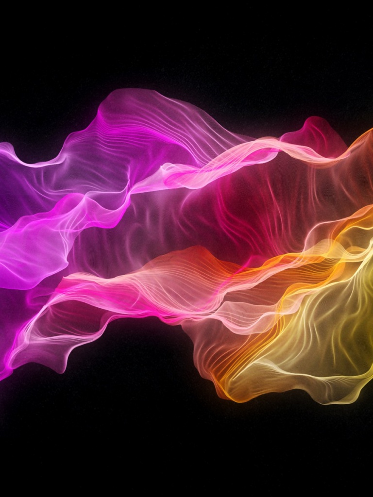 Silk Multi Color Neon iPad wallpaper