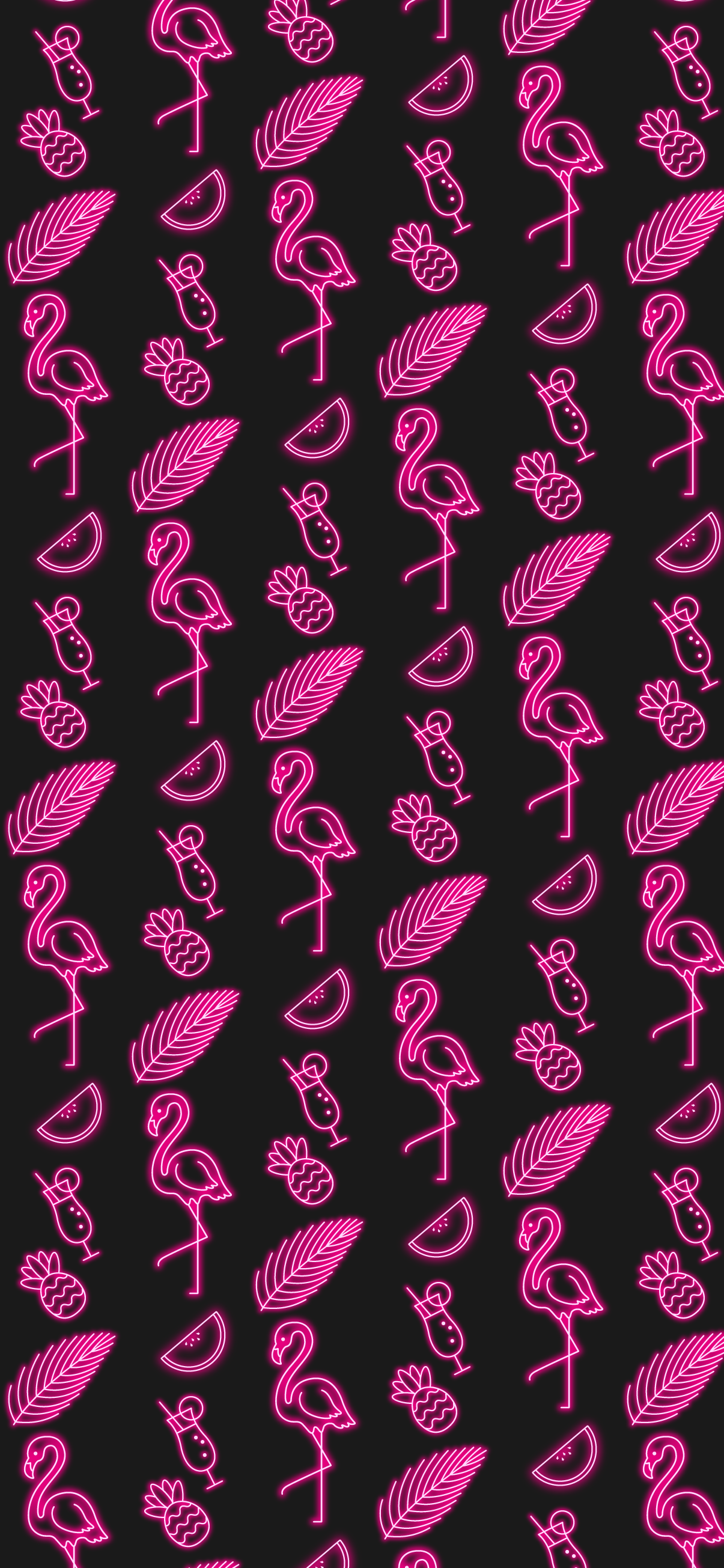 Pattern tropical neon