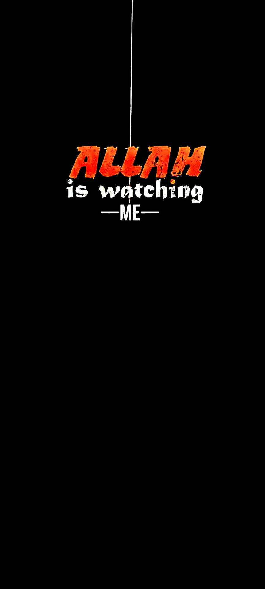 Download Basic Allah Is Watching Me Quote Wallpaper