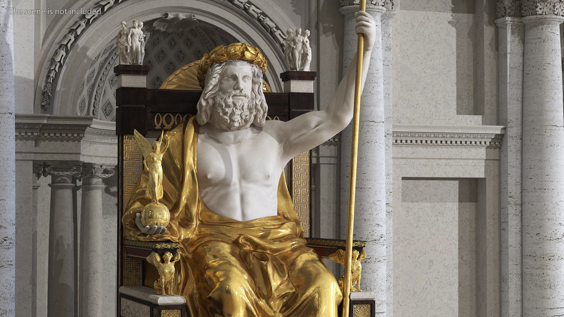 Statue of Zeus at Olympia 3D model