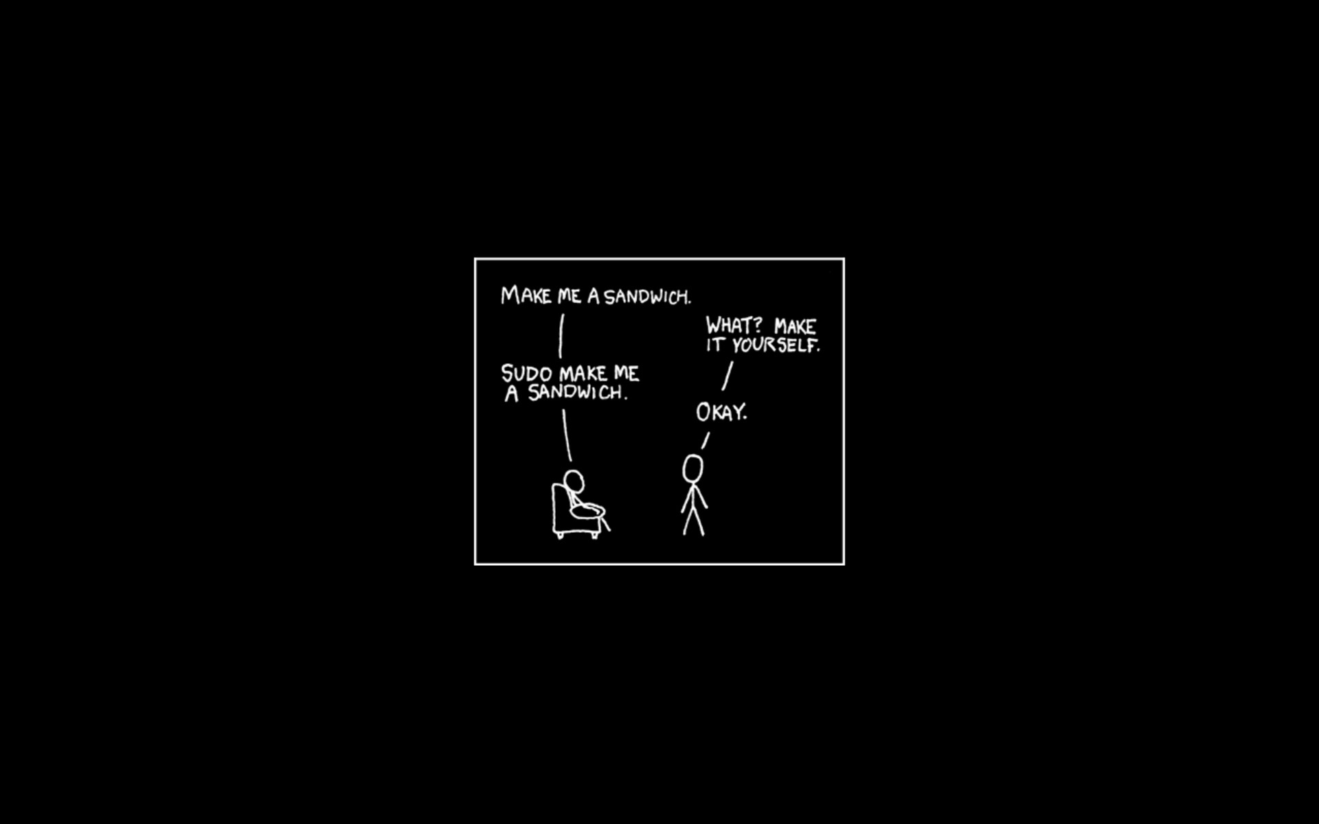 Wallpaper, monochrome, minimalism, text, logo, cartoon, Linux, comics, xkcd, brand, bash, shape, line, screenshot, presentation, font 1920x1200