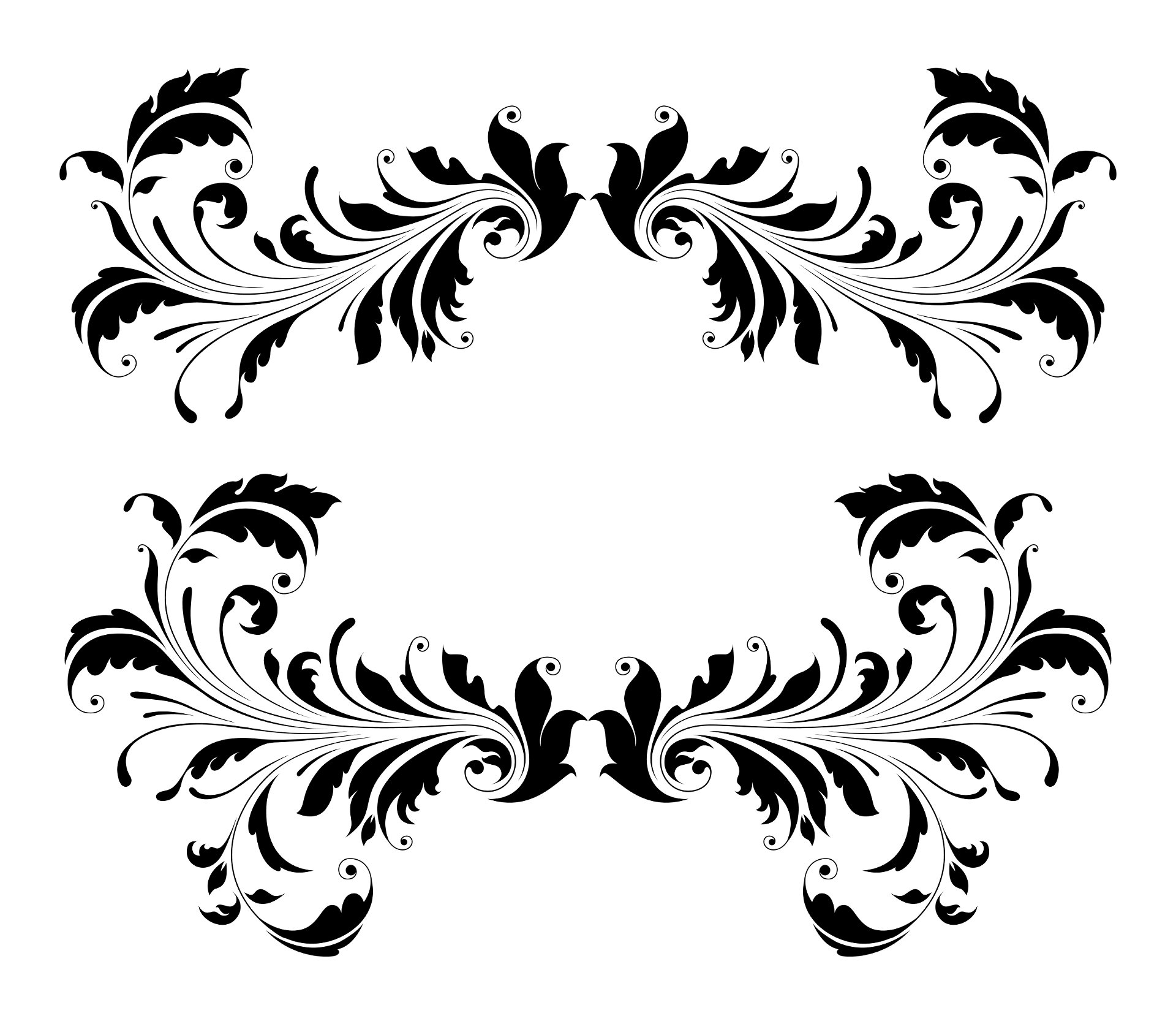 Download Floral Vector Art: Vintage Floral Frame Vector Art Illustration