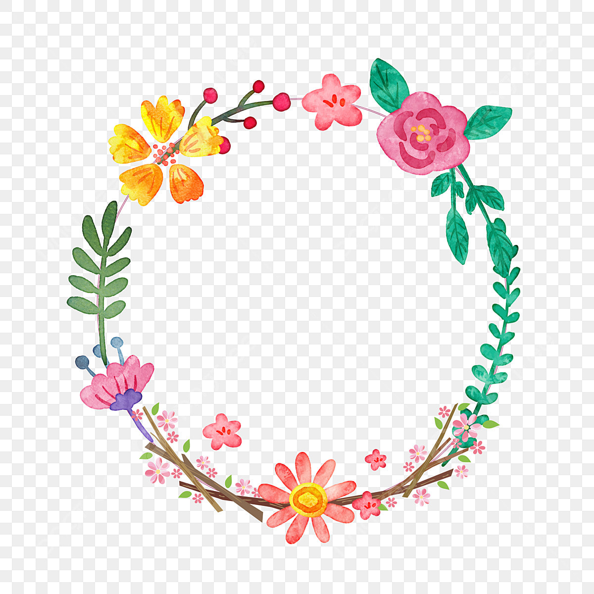 Flowers Floral Border Vector Art PNG, Vector Flower Border, Flower Vector, Border Vector, Graphic Design PNG Image For Free Download