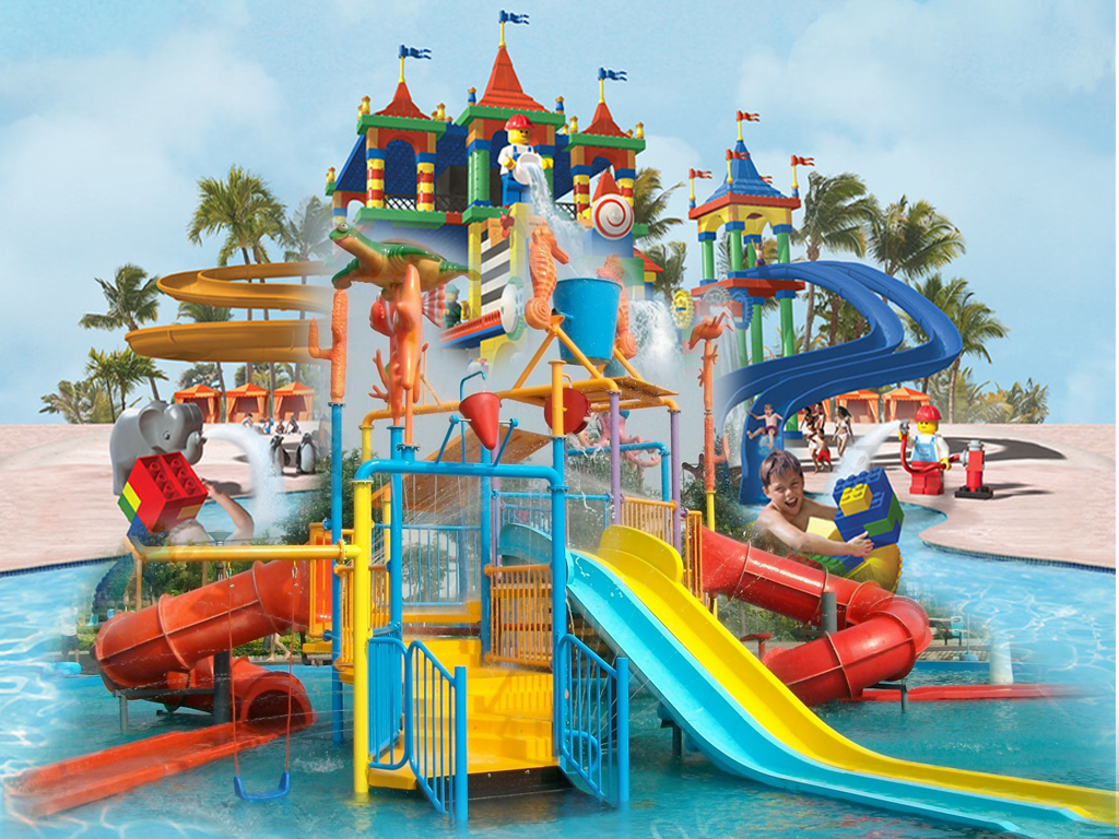 Multiplay System For Kids Summer Waves Water Park