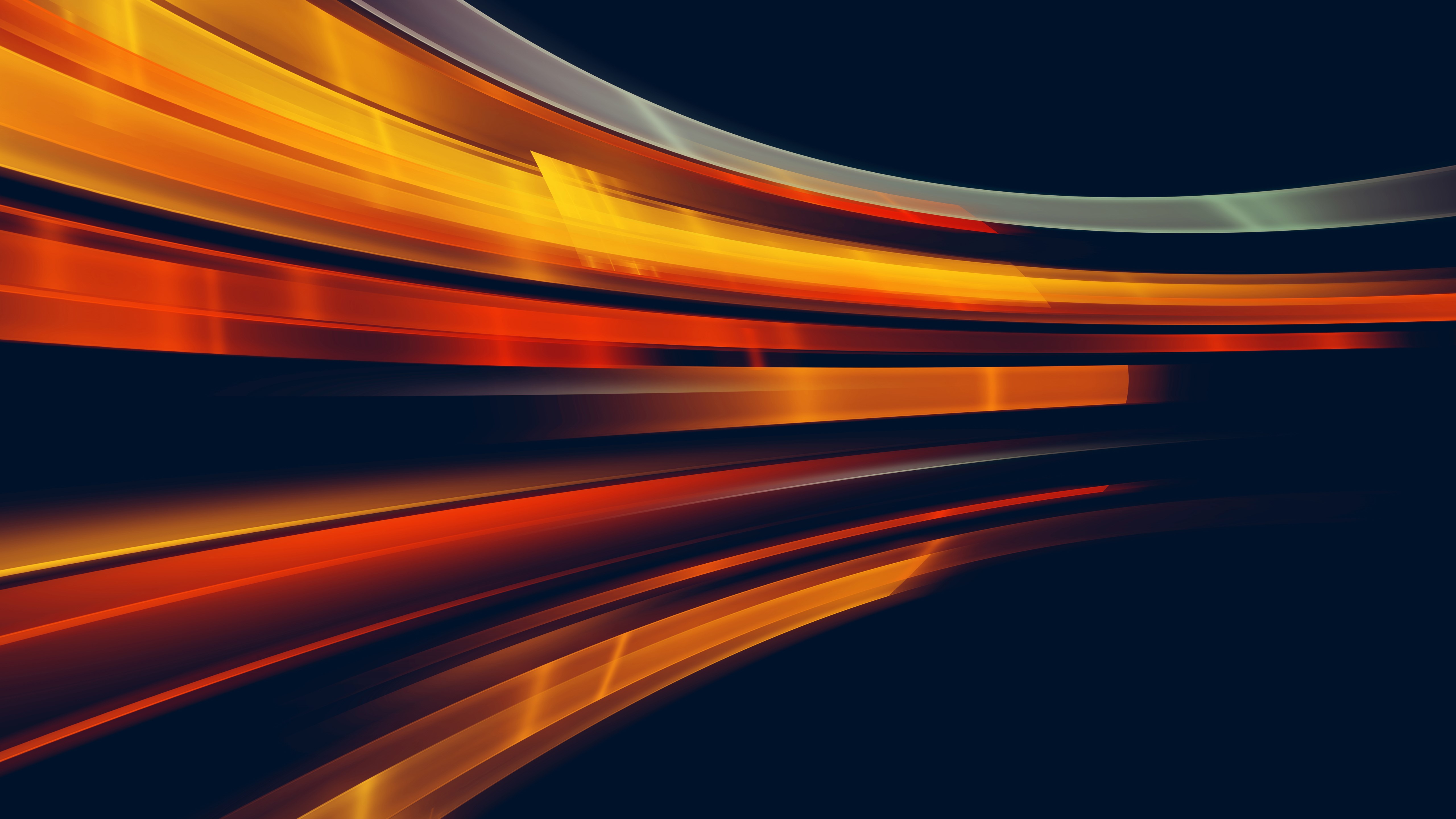4K, orange, abstract, 3D Abstract, colorful, digital art Gallery HD Wallpaper