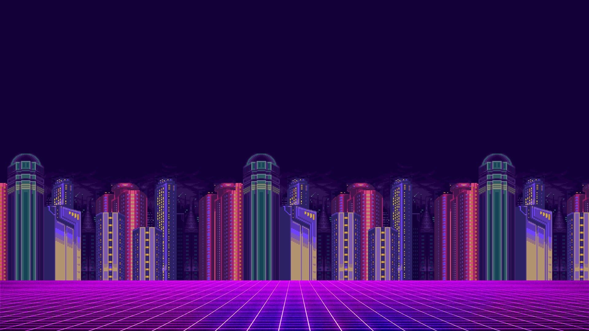 Cityscape, Artwork, Video Games, Mega Man X, Video Game Art, Pixels, 8 Bit, Synthwave Gallery HD Wallpaper