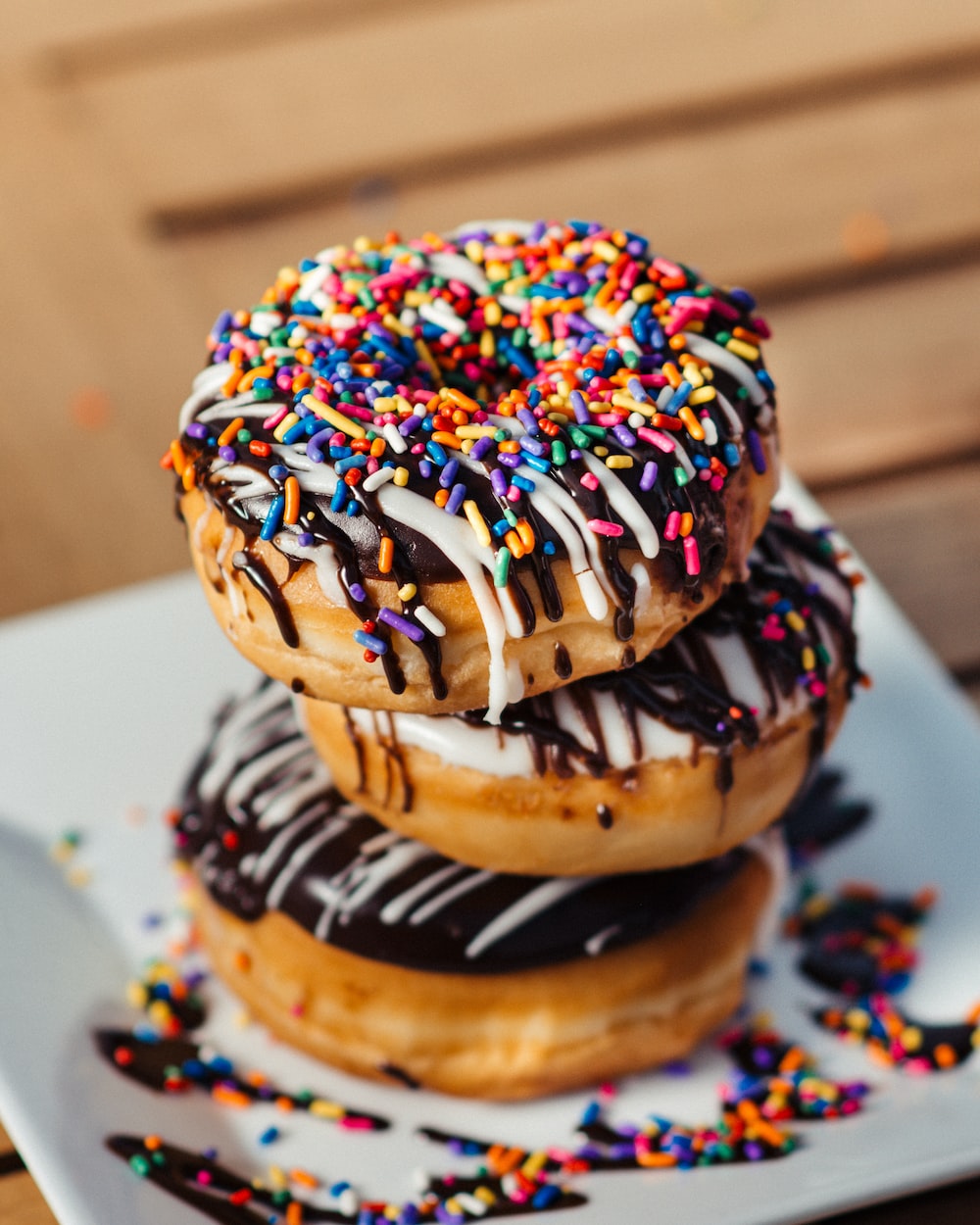 doughnut with toppings photo