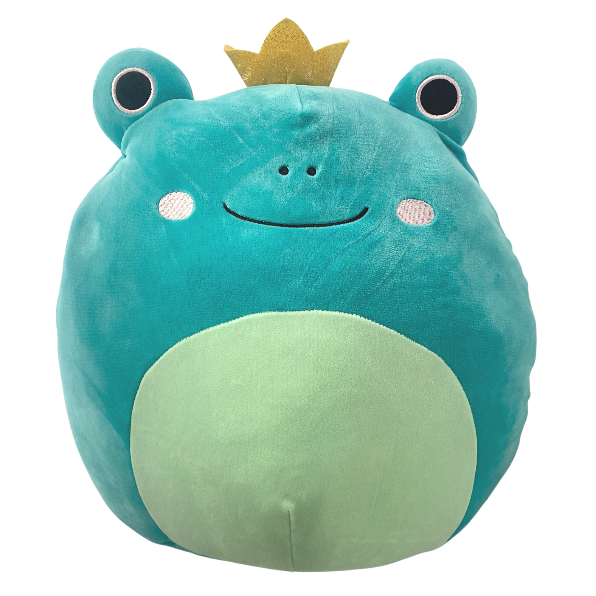 Squishmallows Official Kellytoys Plush 14 Inch Ludwig The Teal Frog With Crown Super Soft Animal Plush Stuffed Toy