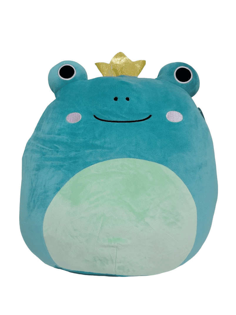 Squishmallows Official Kellytoys Plush 14 Inch Ludwig the Frog with Crown Ultimate Soft Plush Stuffed Toy