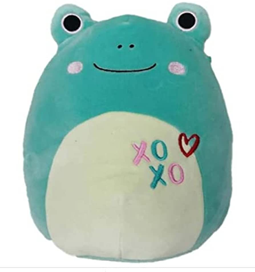 Build a bear buddies pink frog and 12” frog squishmallow bundle