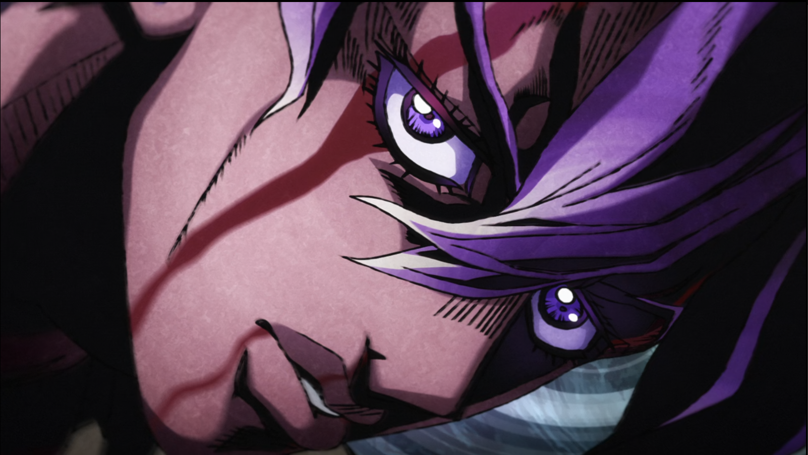 anime boys, purple eyes, JoJos Bizarre Adventure, wounds, anime, injured, purple hair, anime men Gallery HD Wallpaper