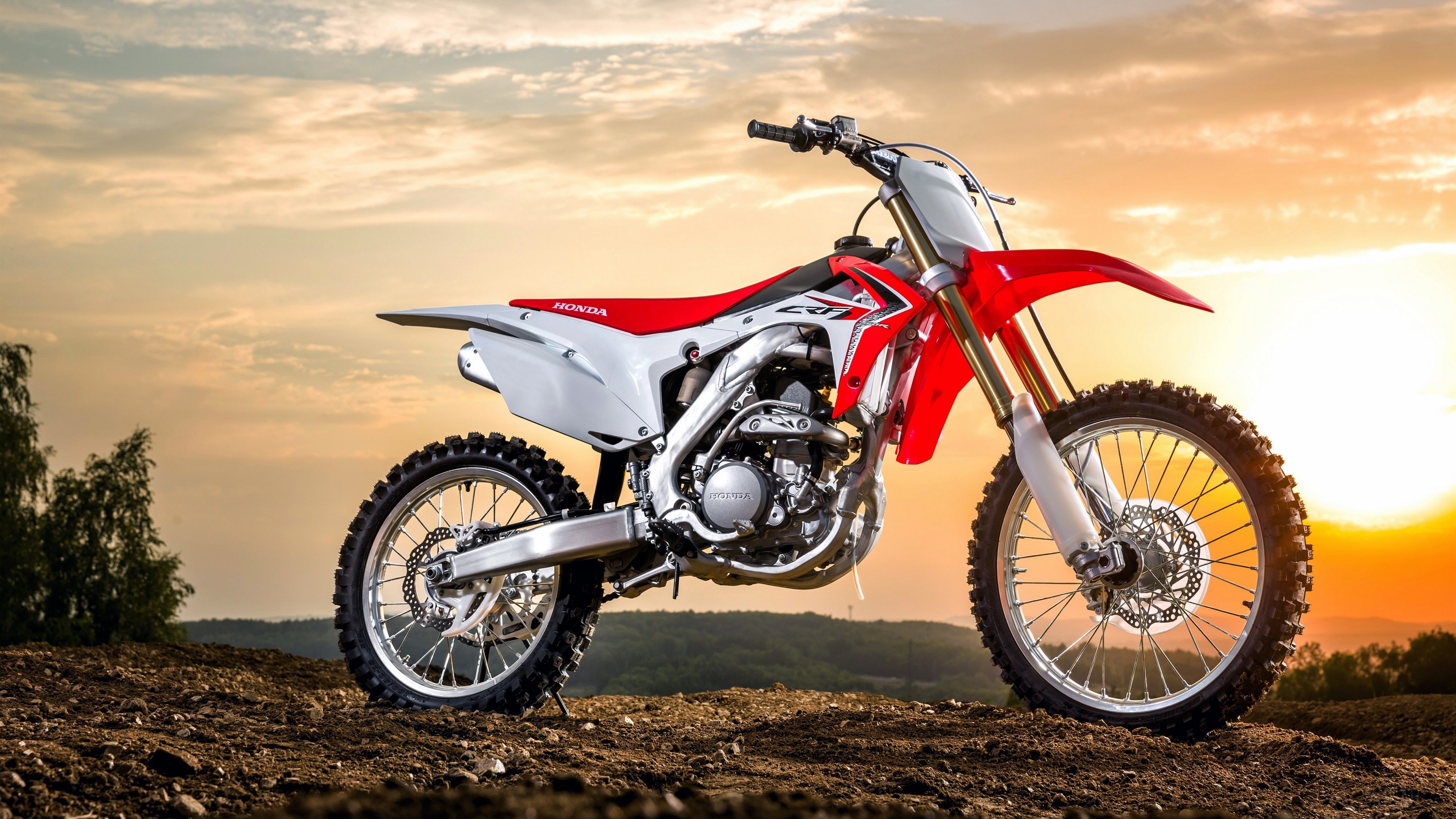 Honda, Honda CRF, Motocross, Motorcycle, Vehicle 4k Gallery HD Wallpaper