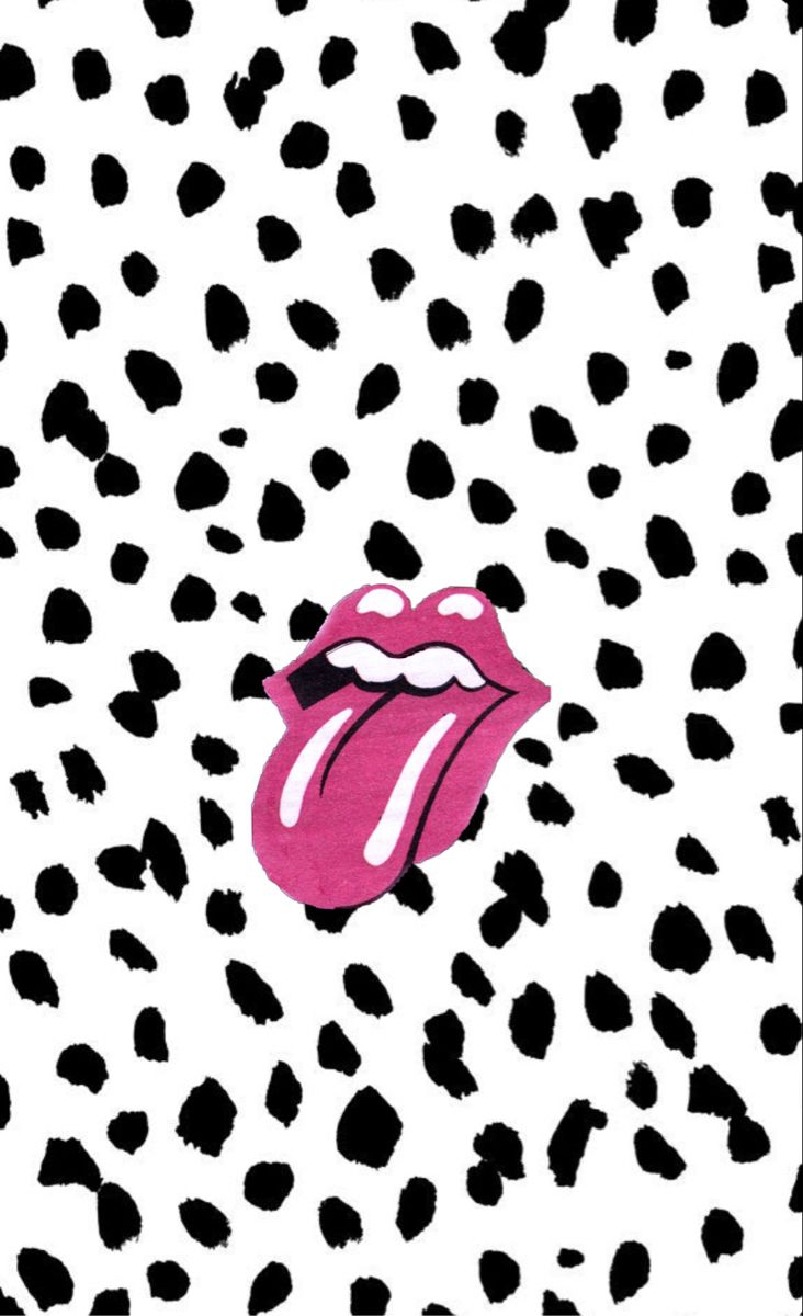 pink rolling stones wallpaper. Cow print wallpaper, Stone wallpaper, Cute wallpaper