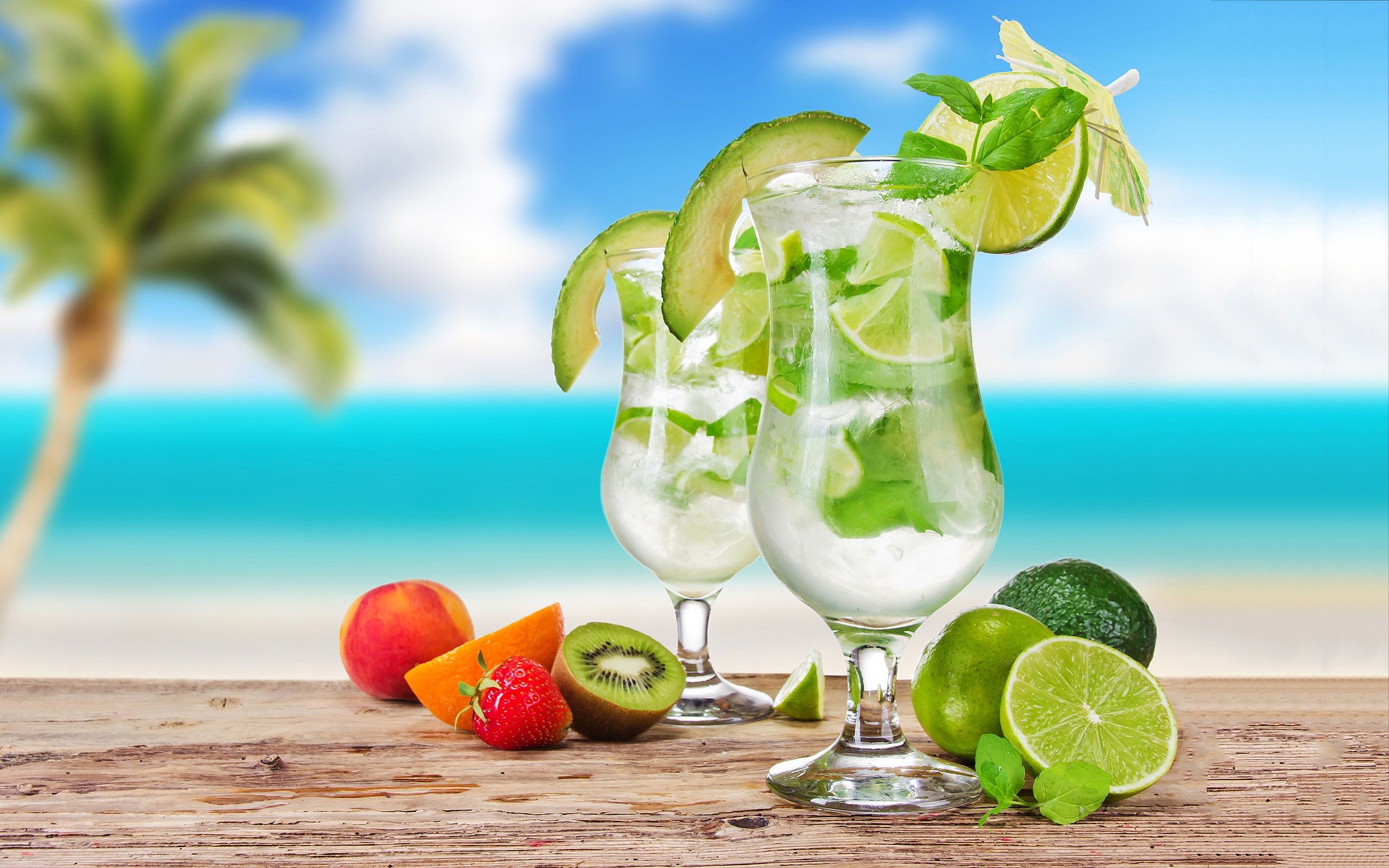 Summer Drinks Wallpaper