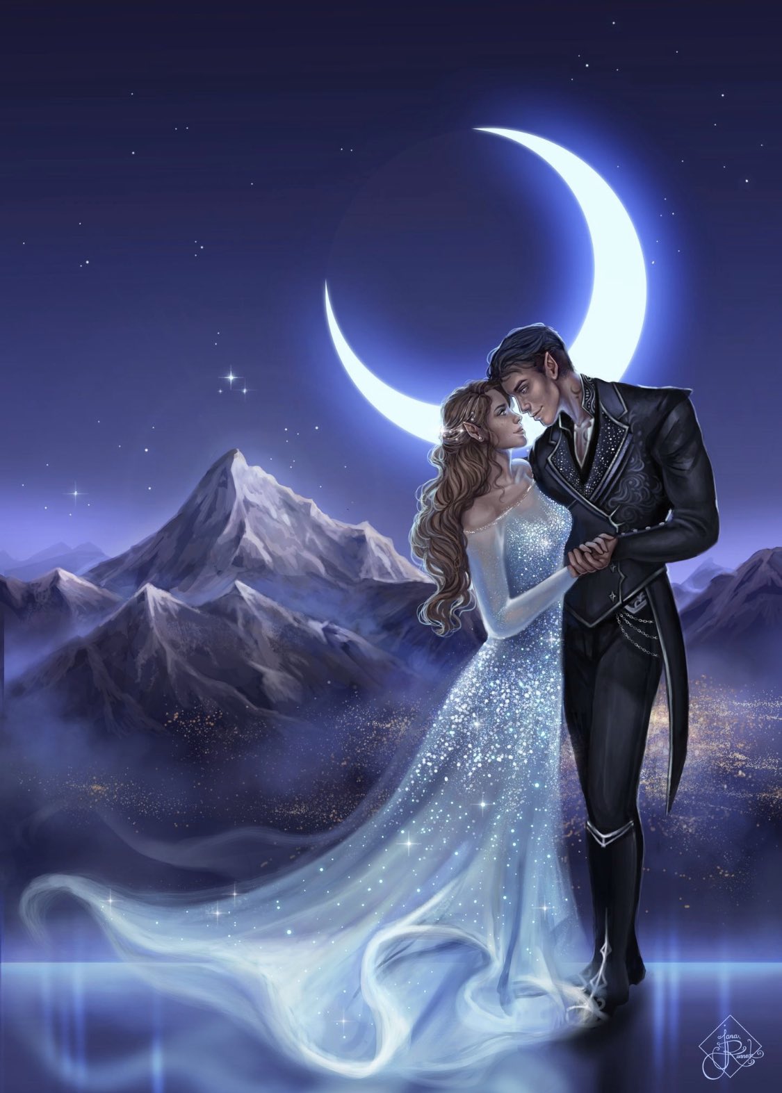 Jana Runneck here is the hole Feysand december artwork!! I tried to make the dress specially glowing!!