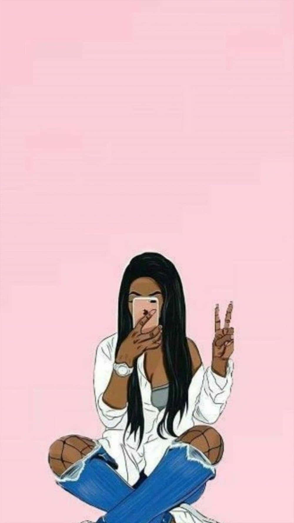 Download Black Baddie Wallpaper