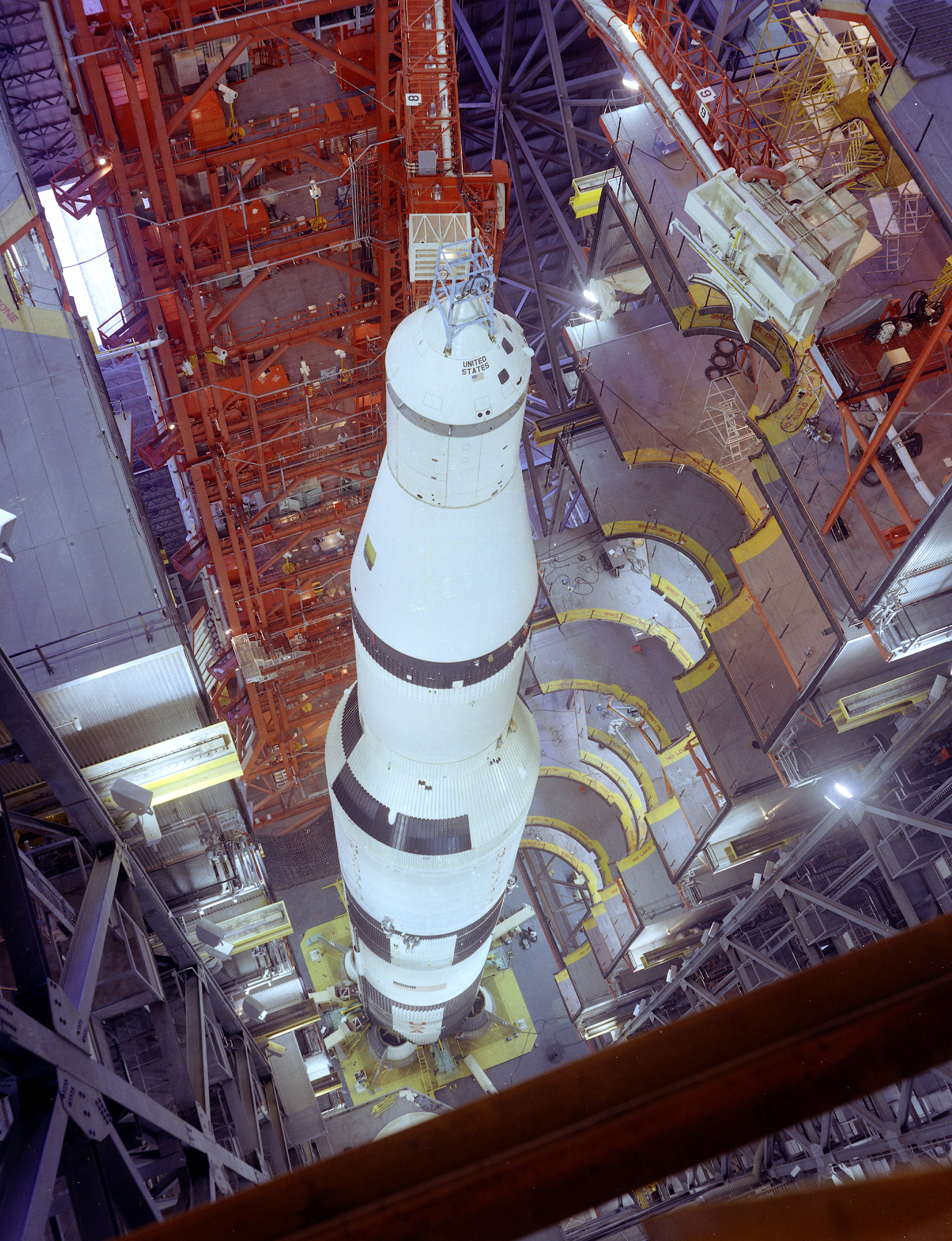 Wallpaper, rocket, spaceship, Saturn V, Apollo, top view, NASA, technology, portrait display, vehicle, construction, building 1964x2560