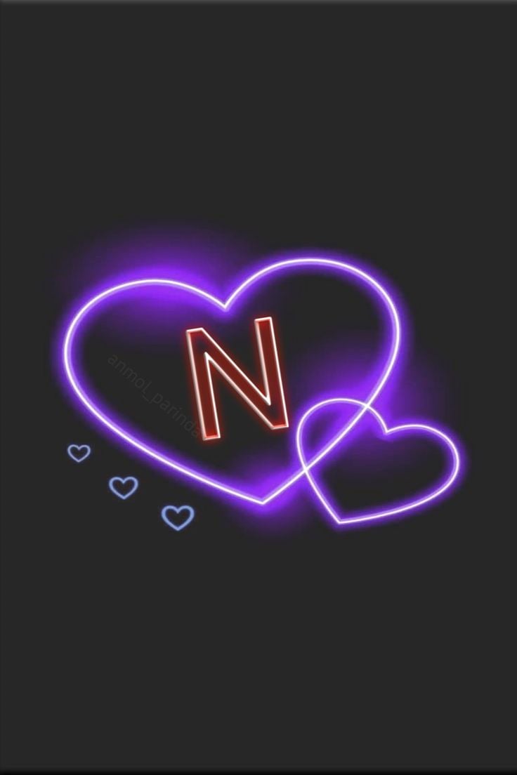 N. Letter heart