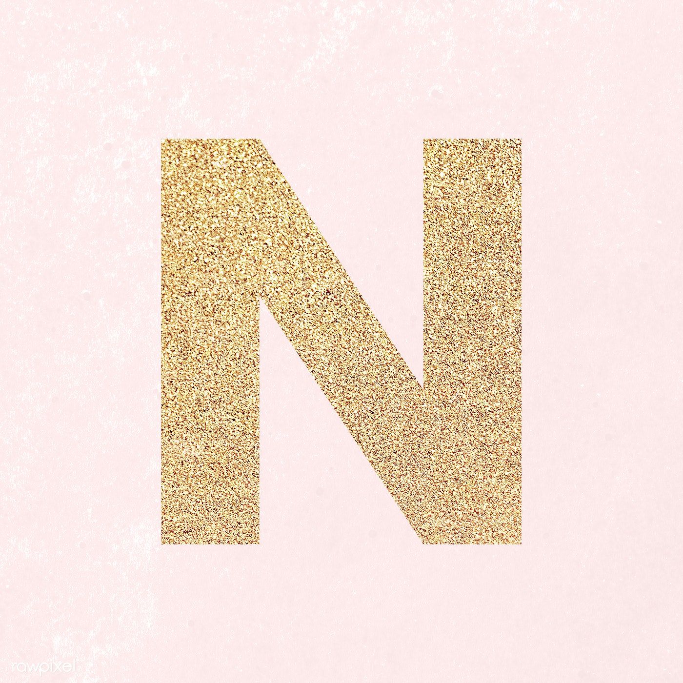 Glitter capital letter N sticker illustration. free image / NingZk V. Lettering alphabet, Lettering, Letter stickers