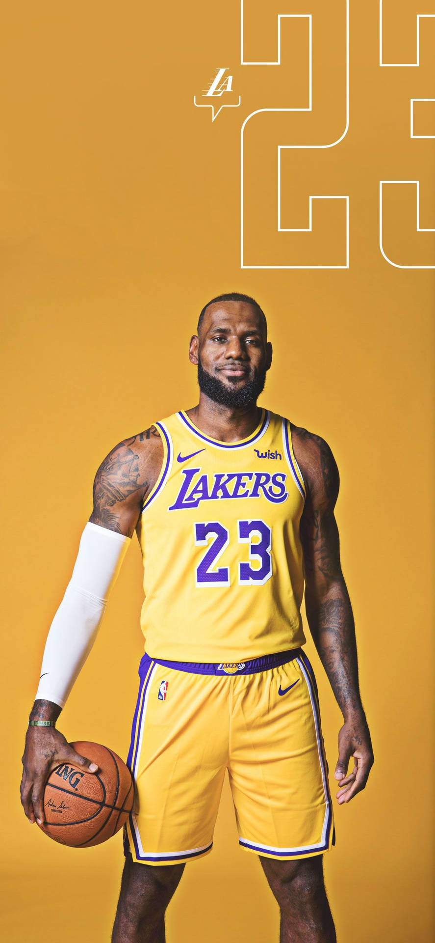 Download Lebron James La Lakers Wallpaper