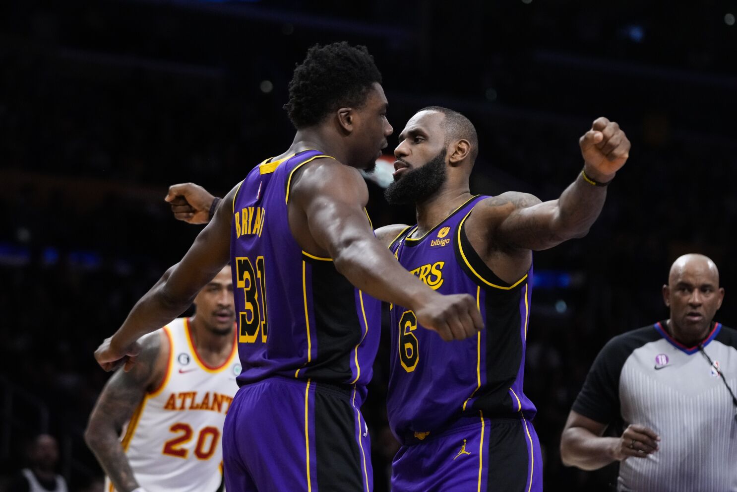 LeBron James shines in his return as Lakers defeat Hawks Angeles Times