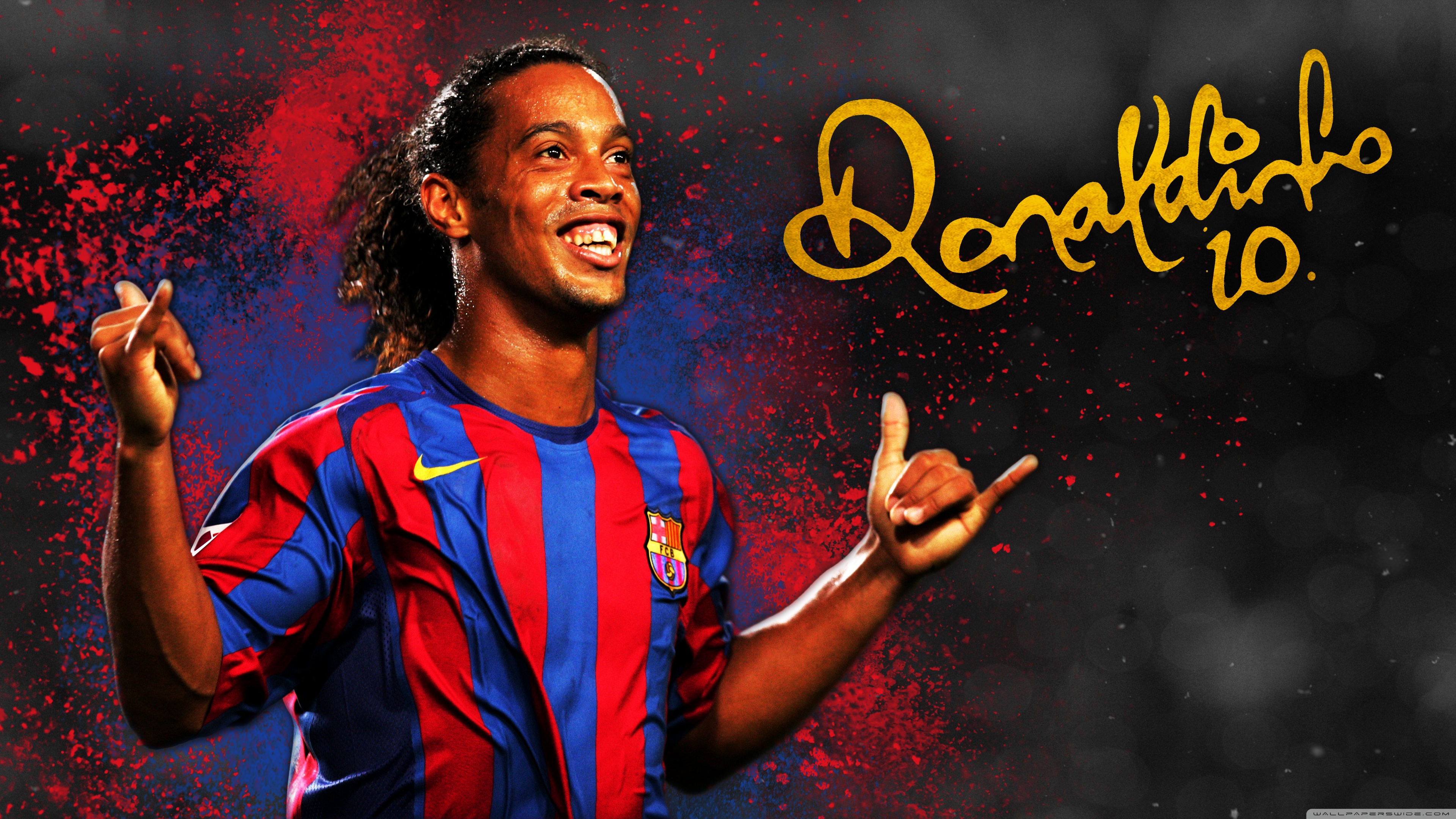 Ronaldinho Barcelona Ultra HD Desktop Background Wallpaper for 4K UHD TV, Tablet