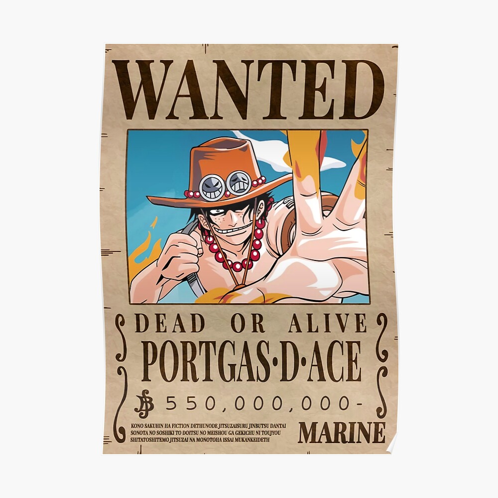 Ace Bounty Wanted Sticker