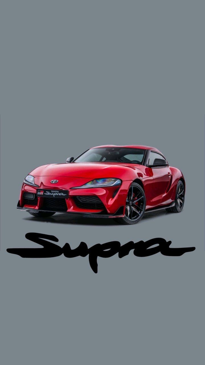 Red Toyota Supra IPhone 720X1280p Wallpaper