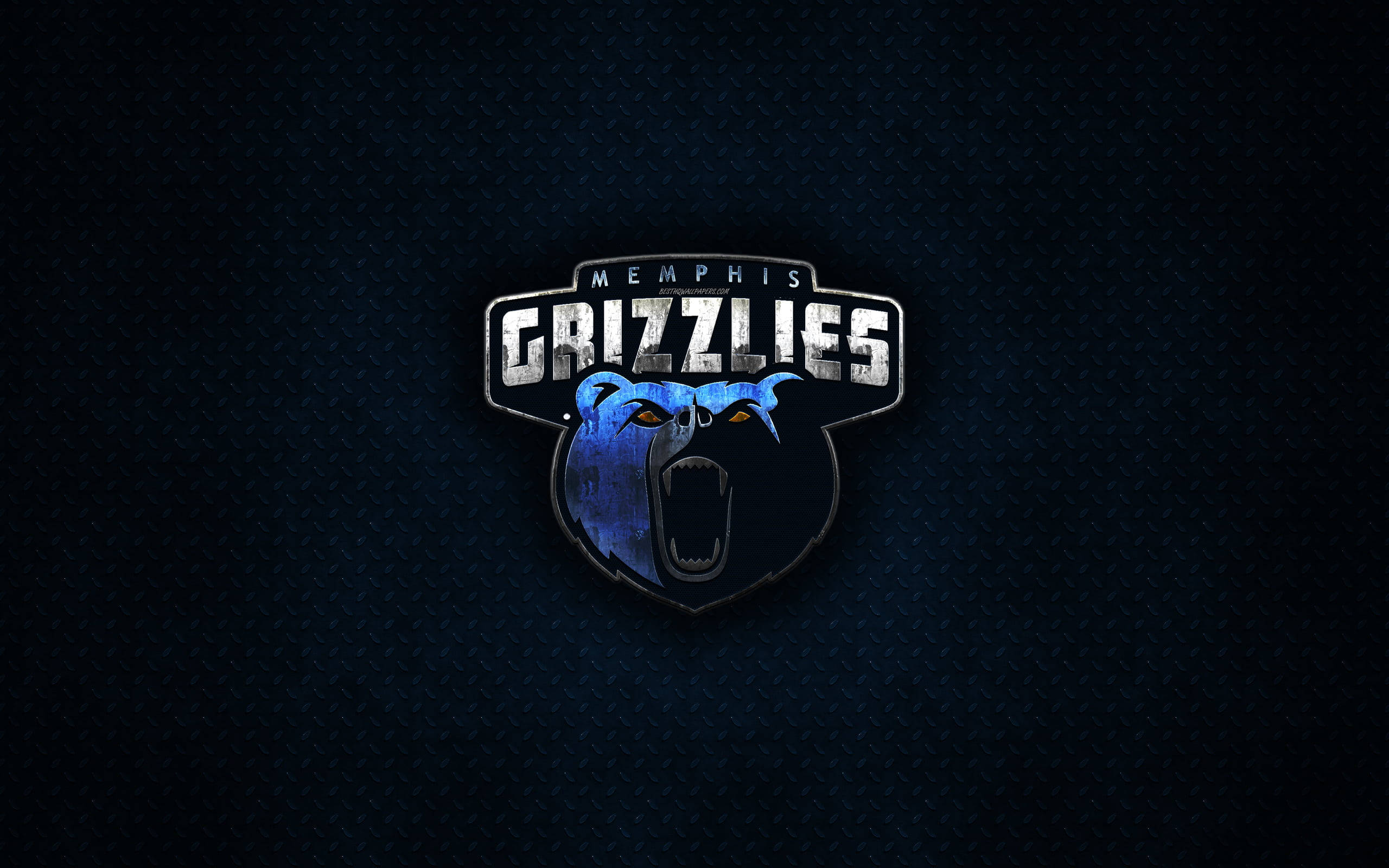 Download Nba Memphis Grizzlies Logo With 3D Grizzly Bear Wallpaper