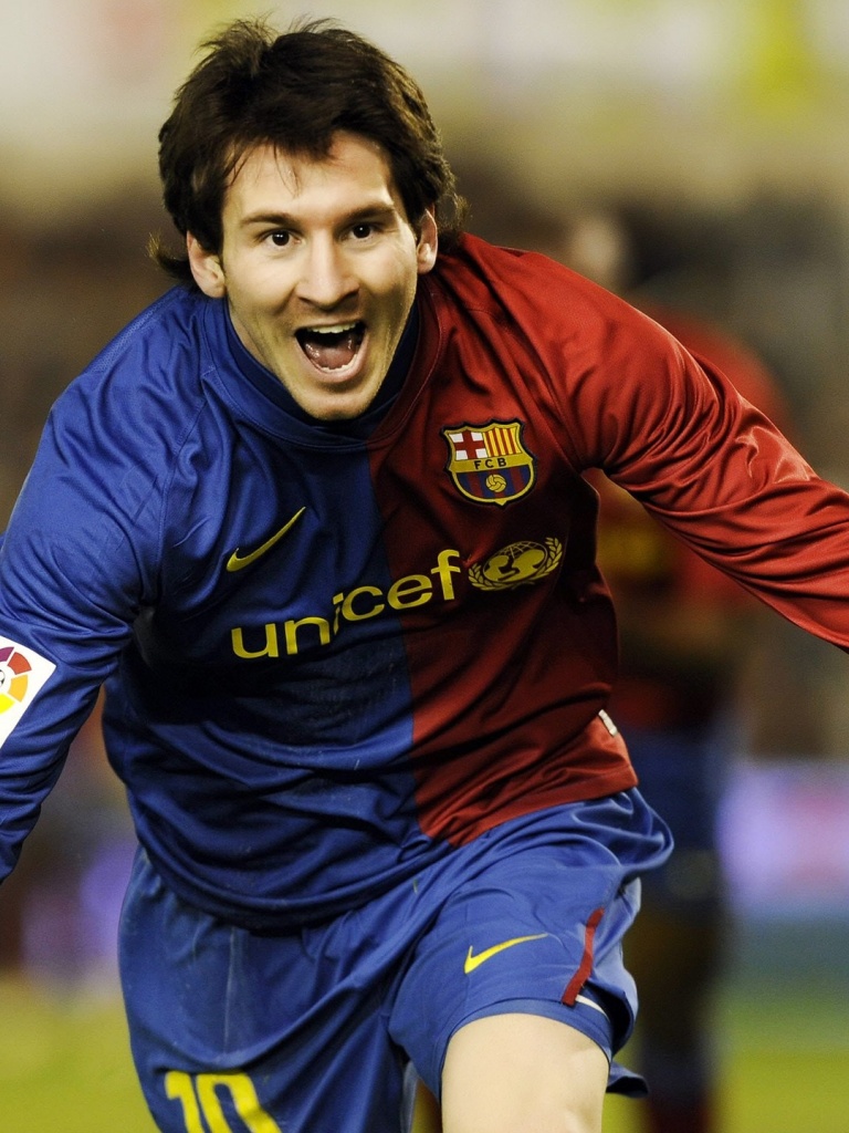 Lionel Messi Goal iPad mini wallpaper