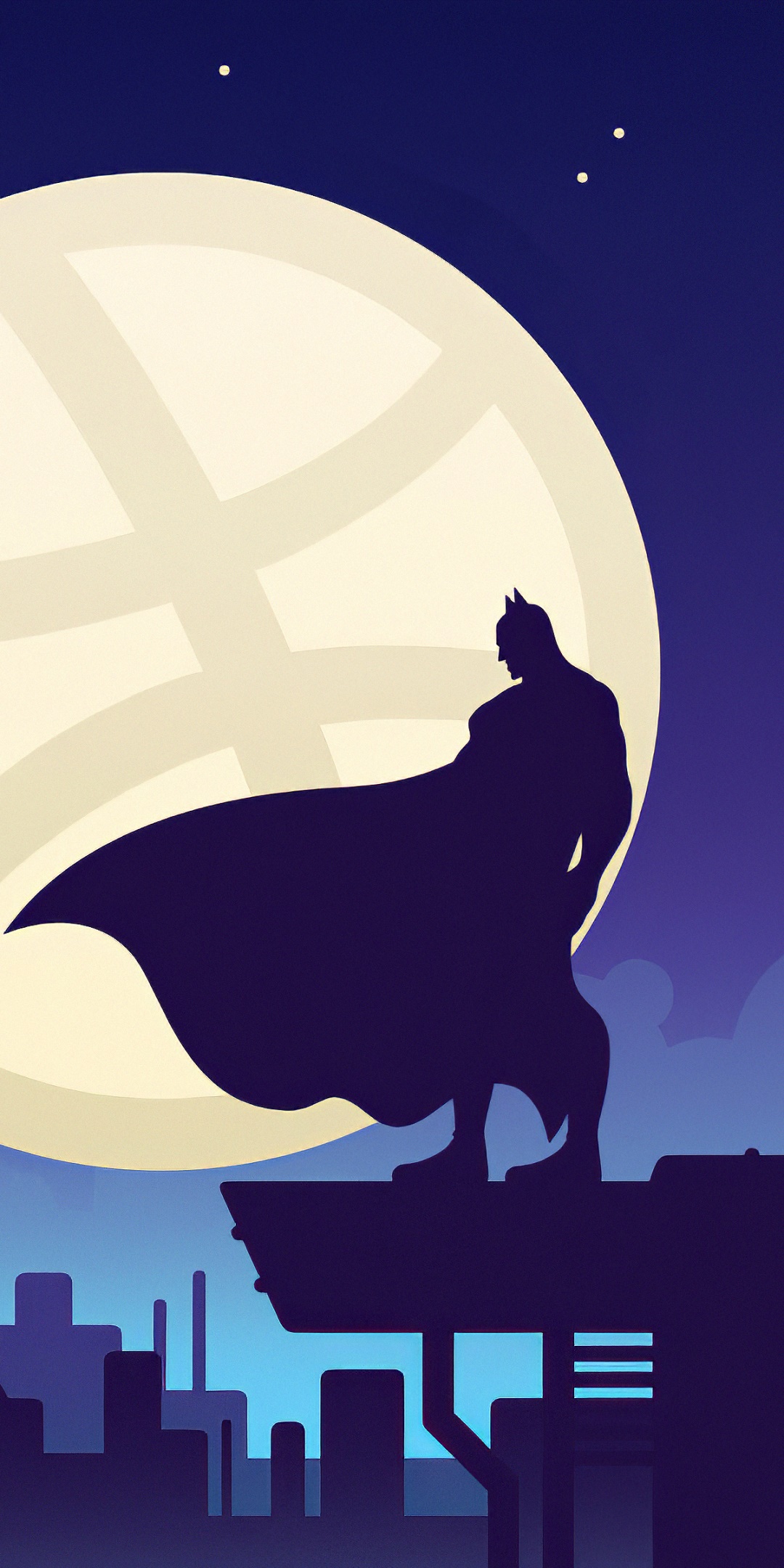 Wallpaper / Comics Batman Phone Wallpaper, DC Comics, Moon, 1080x2160 free download