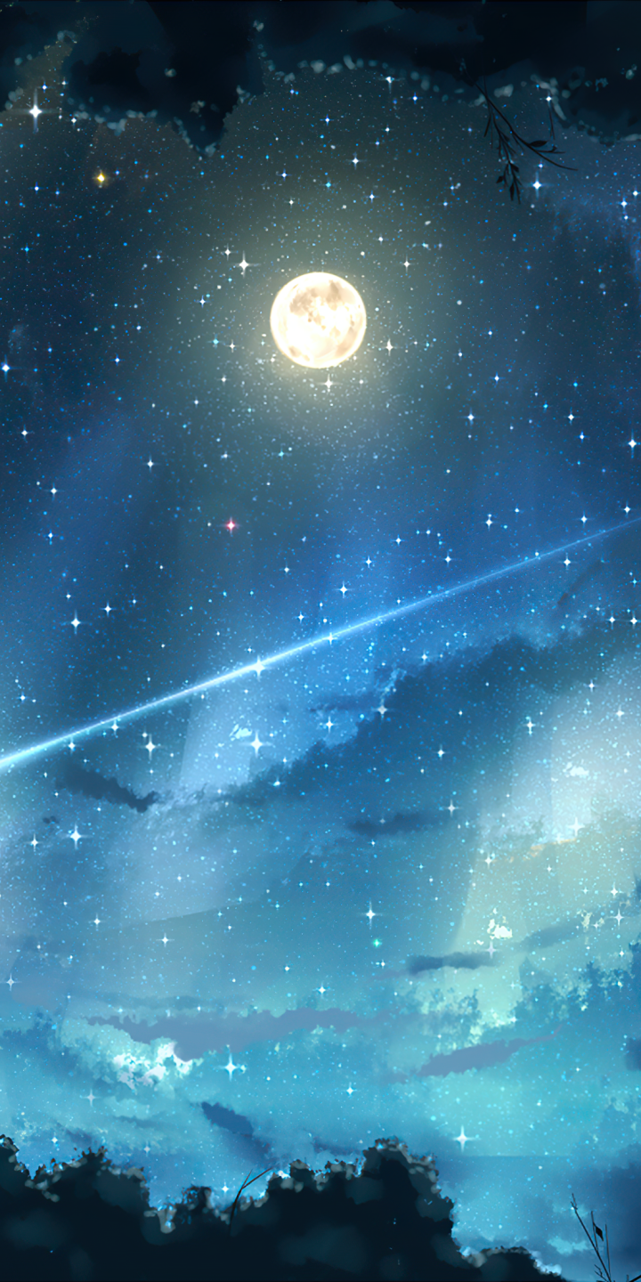 Anime Sky Phone Wallpaper by 縹 京介