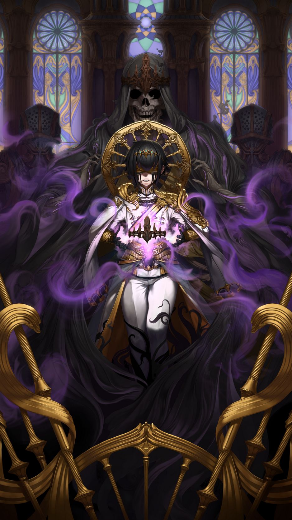 Download Wallpaper 938x1668 Prince, Crown, Demon, Magic, Fantasy, Anime Iphone 8 7 6s 6 For Parallax HD Background