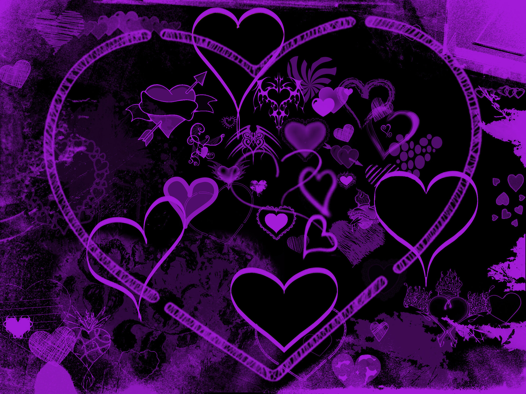 Purple Heart Background