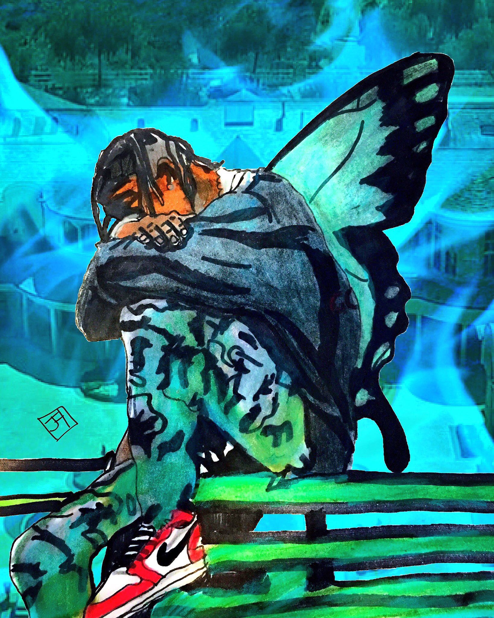 For this life I cannot change Hidden hills deep off in the mains Travis scott Effect. Wallpaper roxos, Desenhos, Desenhos em tela