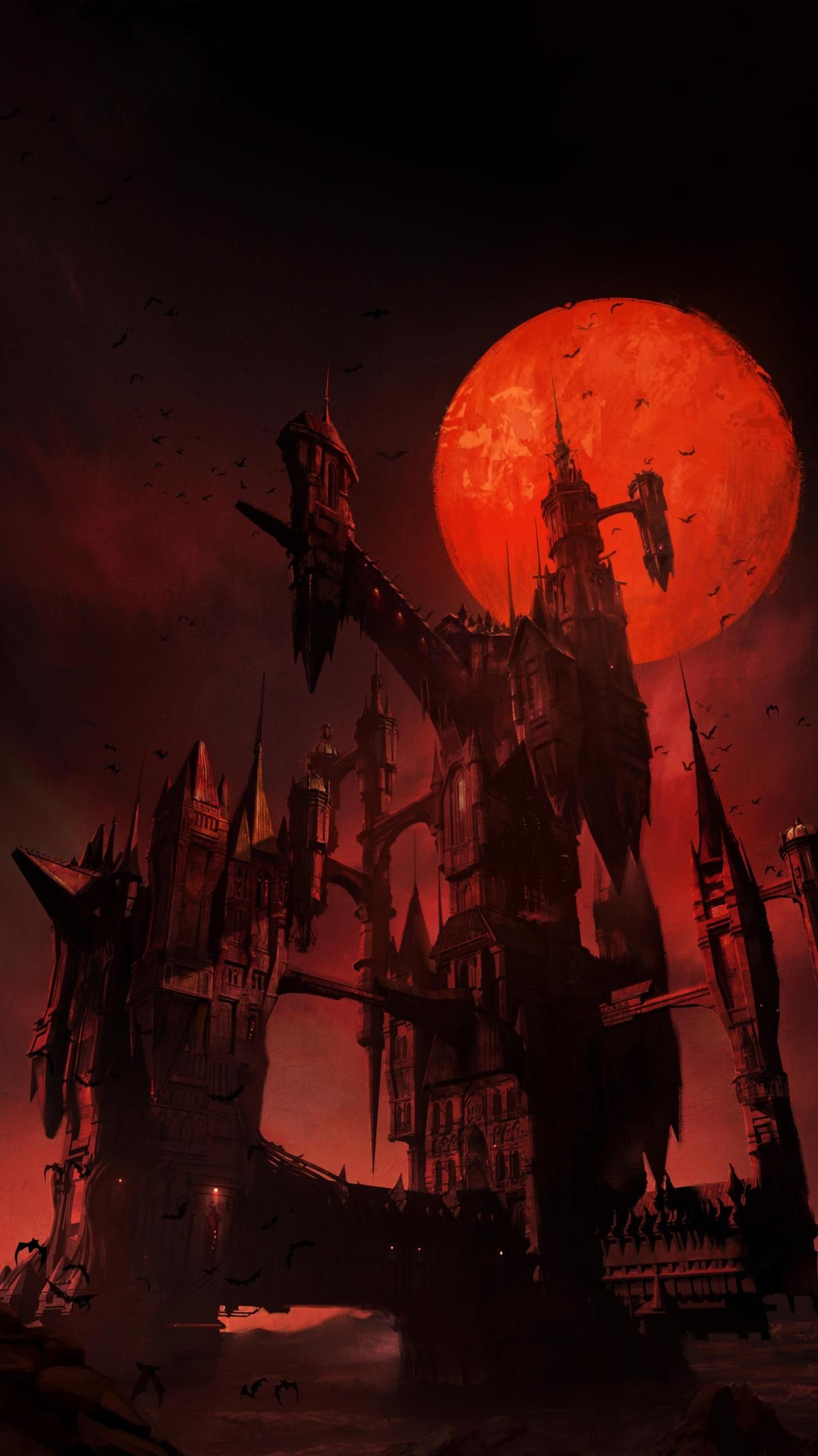 Castlevania Phone Wallpaper. Moviemania. Dark fantasy art, Papel de parede de celular, Paisagem fantasia